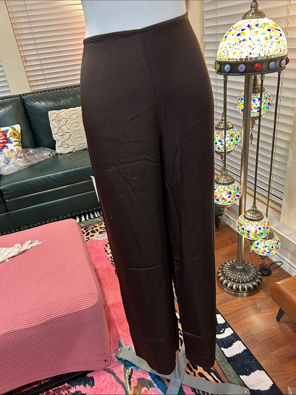 Women's Brown Wide-Leg Pants